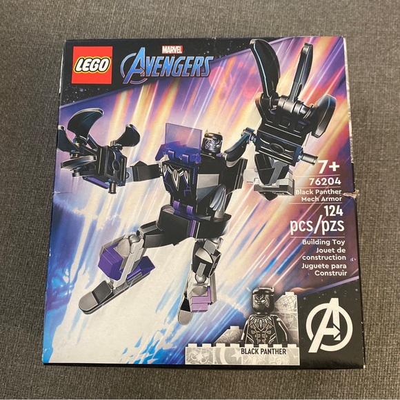 COPY - New Lego Marvel Avengers Black Panther Mech Armor Set#76204 with 124 Pie… - Picture 1 of 2